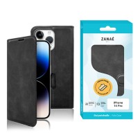 Etui Portefeuille Zanae Columbia pour iPhone 14 Pro Noir