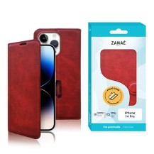 Etui Portefeuille Zanae Columbia Rouge pour iPhone 14 Pro
