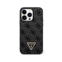 Coque Guess noire avec motif triangulaire pour iPhone 14