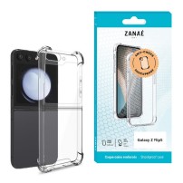 Coque Silicone transparente avec coins renforcés pour Galaxy Z Flip5
