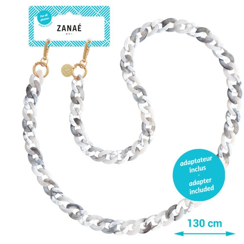 Chaîne-bijou Madame de Renal grise