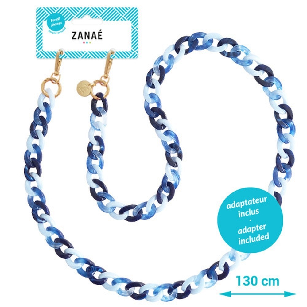 Chaîne-bijou Lady Chatterley en couleur marine