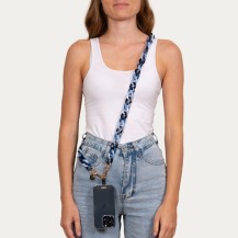 Chaîne-bijou Lady Chatterley en couleur marine