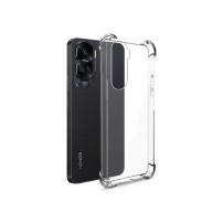 Coque silicone transparent avec coins renforcés pour Honor 90 Lite