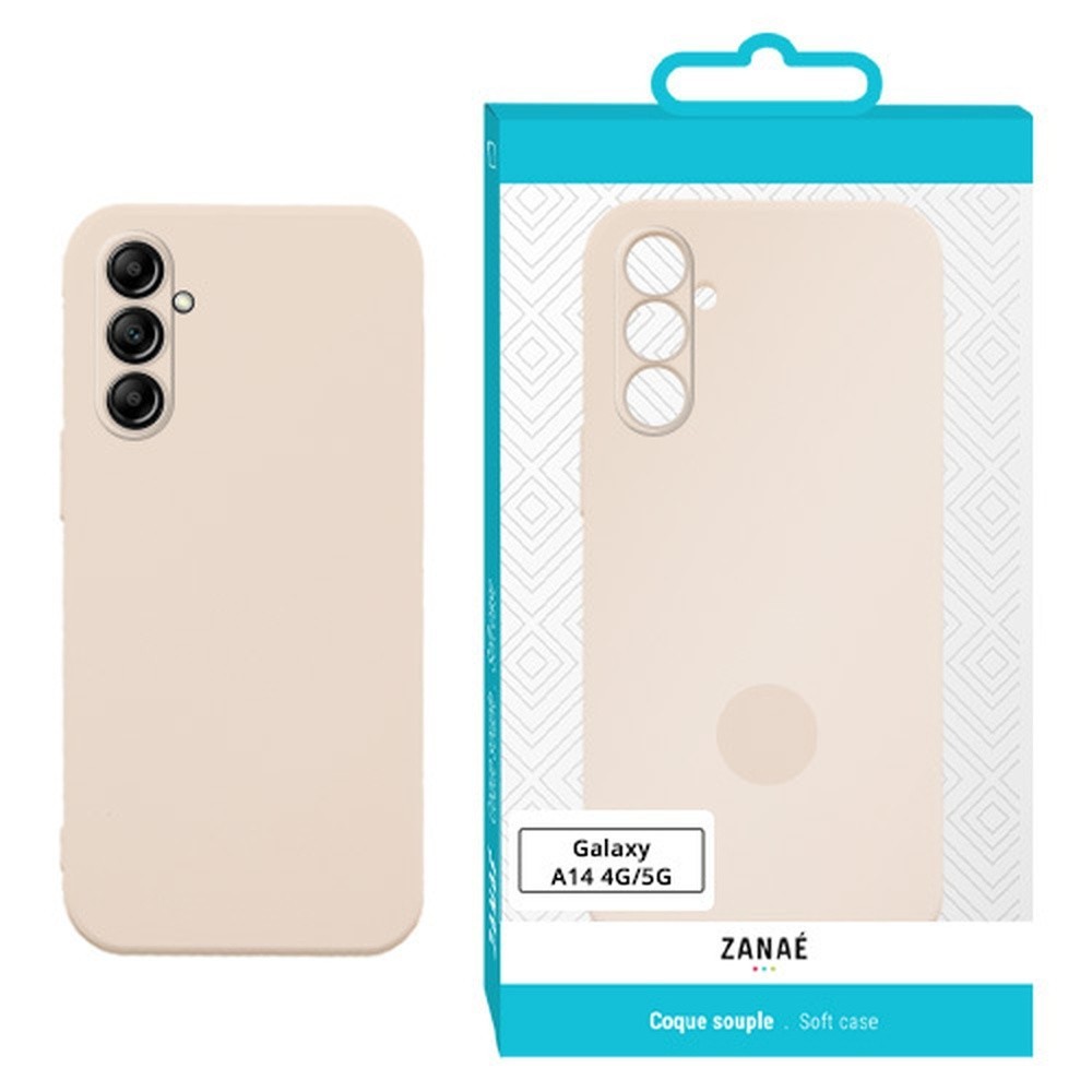 Coque Zanae Color beige pour Galaxy A14