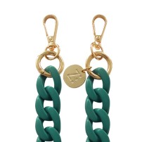 Chaîne-bijou Mate emerald gros maillons en vert