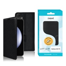 Etui portefeuille noir pour Galaxy S23 FE