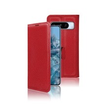 Etui portefeuille Zanae rouge pour Google Pixel 8 Pro