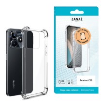Coque silicone transparente pour Realme C53 et Note 50 avec coins renforcés
