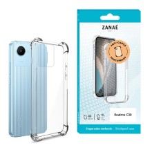 Coque Silicone transparente avec coins renforcés pour Realme C30