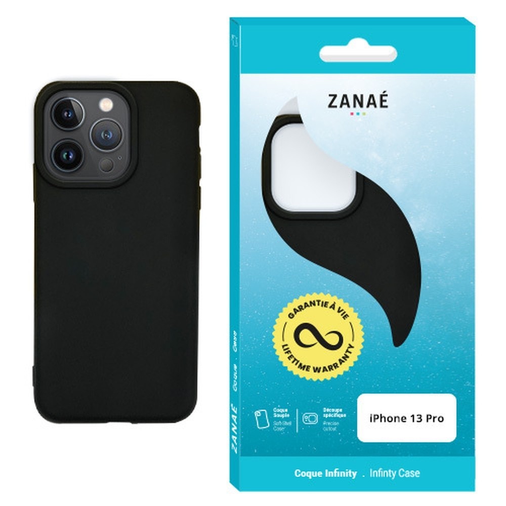 Coque Infinity noire pour iPhone 13 Pro