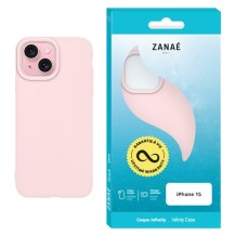 Coque Infinity rose pour iPhone 15