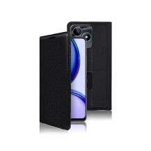 Etui Portefeuille Zanae Noir pour Realme C53 et Note 50
