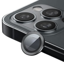 Verre trempé caméra graphite pour iPhone Pro Max