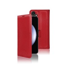 Etui Portefeuille Zanae Rouge pour Galaxy S23 FE