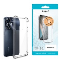 Coque silicone transparente pour Realme C55 avec coins renforcés