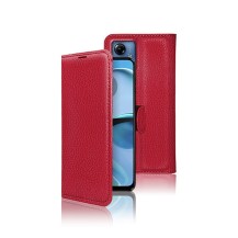 Etui portefeuille rouge pour Moto G14