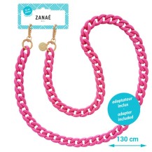 Chaîne-bijou Mate goji gros maillons rose