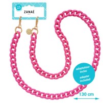 Chaîne-bijou Mate goji gros maillons rose