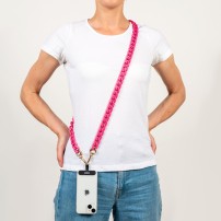 Chaîne-bijou Mate goji gros maillons rose