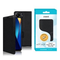 Étui Portefeuille Zanae Noir pour Smartphones Xiaomi Redmi 13C 4G et Poco C65