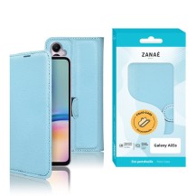 Etui portefeuille Zanae bleu clair pour Galaxy A05s
