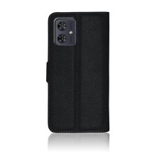 Etui portefeuille Zanae noir pour Motorola Moto G54