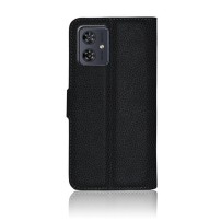 Etui portefeuille Zanae noir pour Motorola Moto G54