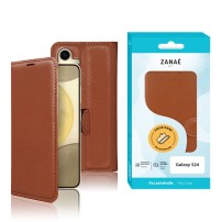 Étui Portefeuille Marron pour Galaxy S24