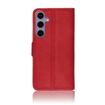 Etui portefeuille rouge pour Galaxy S24 Plus