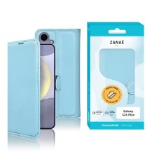 Étui Portefeuille Zanae bleu clair pour Galaxy S24 Plus