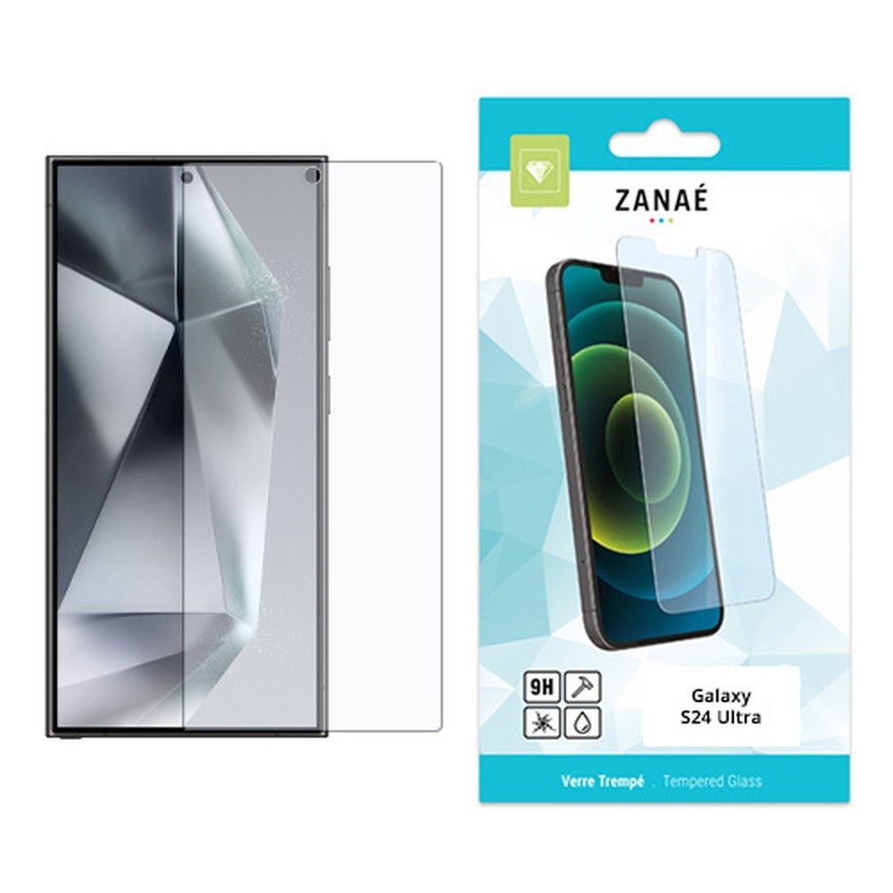 Film protecteur en verre trempé transparent pour Galaxy S24 Ultra