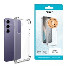 Coque silicone transparente avec coins renforcés pour Galaxy S24 Plus
