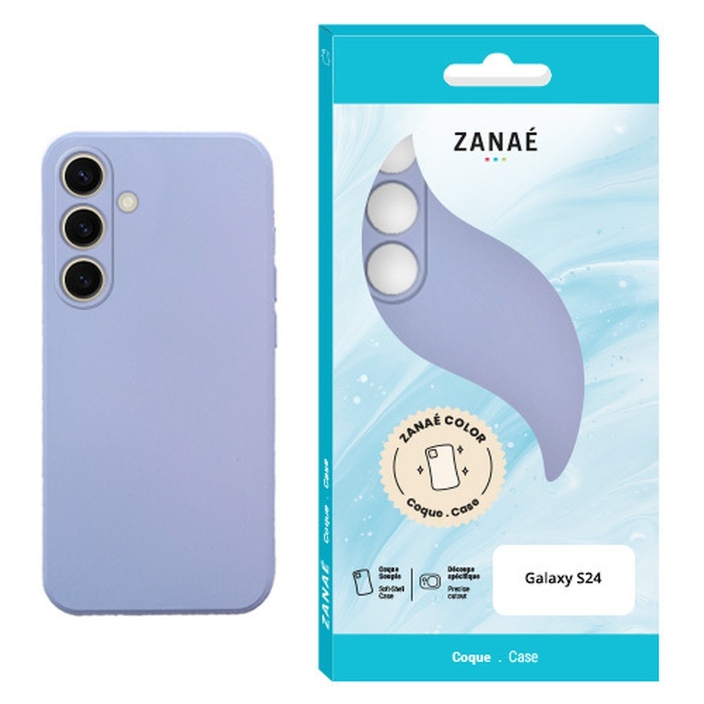 Coque lilas Zanae Color compatible Galaxy S24