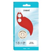Coque Zanae Color rouge pour Galaxy S24 Ultra