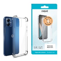 Coque silicone transparente avec coins renforcés pour Motorola G14