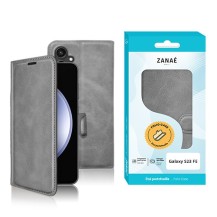 Étui Portefeuille Zanae Columbia en gris pour Samsung Galaxy S23 FE
