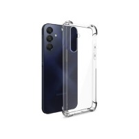 Coque silicone transparente pour Galaxy A15 avec coins renforcés