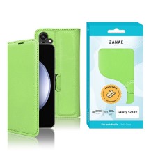 Etui Portefeuille Zanae pour Galaxy S23 FE en vert