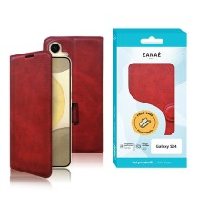 Etui Portefeuille Zanae Columbia rouge pour Galaxy S24