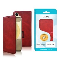 Etui Portefeuille Zanae Columbia rouge pour Galaxy S24